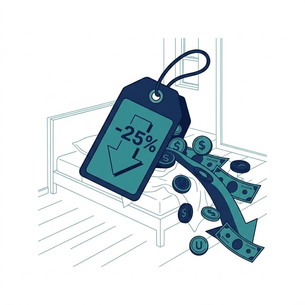 Holiday let revenue being lost — the cost of an unstyled, generic BnB room